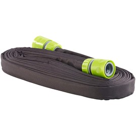 Royal Gardineer Garden Hoses: Flat Pearl Hose, Quick Connect Couplings, Stop Valve, 7.5m (Pearl Hose Drip Hose, Sweat Hose Irrigation, Irrigation Computer)