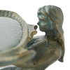 DII Cast Iron Collection Decorative Bird Bath, Mermaid, 6.5 x