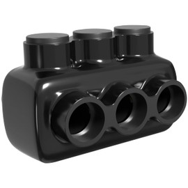 OHLECTRIC Insulated Wire Connector 3 Port Single Side Entry for 4-14 Wire Range Lugs with 5/32 Hex Screw, Pre-Filled with Oxide Inhibitor - Wire Connectors, Electrical Connector, Wire Tap