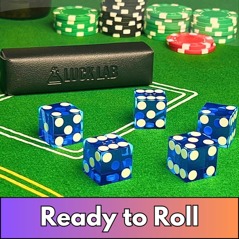 Luck Lab Grade AAA 19mm Casino Dice with Razor Edges