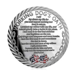 K9 Canine Police Military coinThin Blue Line Law Enforcement Officer Challenge Coin
