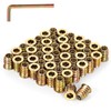 1/4-20 x 20mm Wood Inserts Bolt Furniture Screw in Nut
