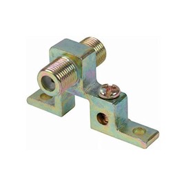 Coaxial Grounding Block Single Lighting Damage 1 Port5-900 MHz Coax Cable Ground Block FAntenna TV Satellite Dish Signal Surge Protector Connect Base