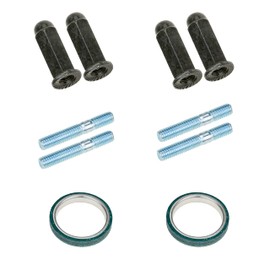 YOIASUGH Gy6 Exhaust Bolt and Gasket for 50cc 125 cc 150cc Taotao Sunl Coolster Jonway Roketa Scooters ATVs Go Karts Moped Quad 4 Wheeler Dune Buggy (2 Sets)