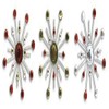 Karen Foster Design Sparkle Burst Brads Embellishments, 6 Holly and