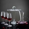 Elegant Desktop Crystal Glass Stemware Rack/Rotate 8 Wine Glass Storage