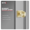 Heittis 2 Pack Dummy Door Knobs, Satin Brass Non Turning