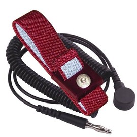 Transforming Technologies WB2637 Wrist Strap with 4mm Snap Alligator Clip and 6' Cord