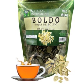 Boldo Leaves Herbal Tea (4oz) Calluna Vulgaris Te | Peumus Boldus | Stand Up Resealable Bag Crafted By Nature100% All Natural Fresh Tea Tea | Non-GMO | From Mexico