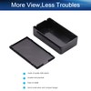 Heyiarbeit 5Pcs 3.35"x1.97"x 0.83" ABS Black Dustproof Electronic Junction Box