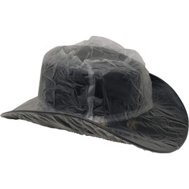 Cowboy Hat Cover - Vinyl Transparent Cowboy Hat Protector from Dust & Rain