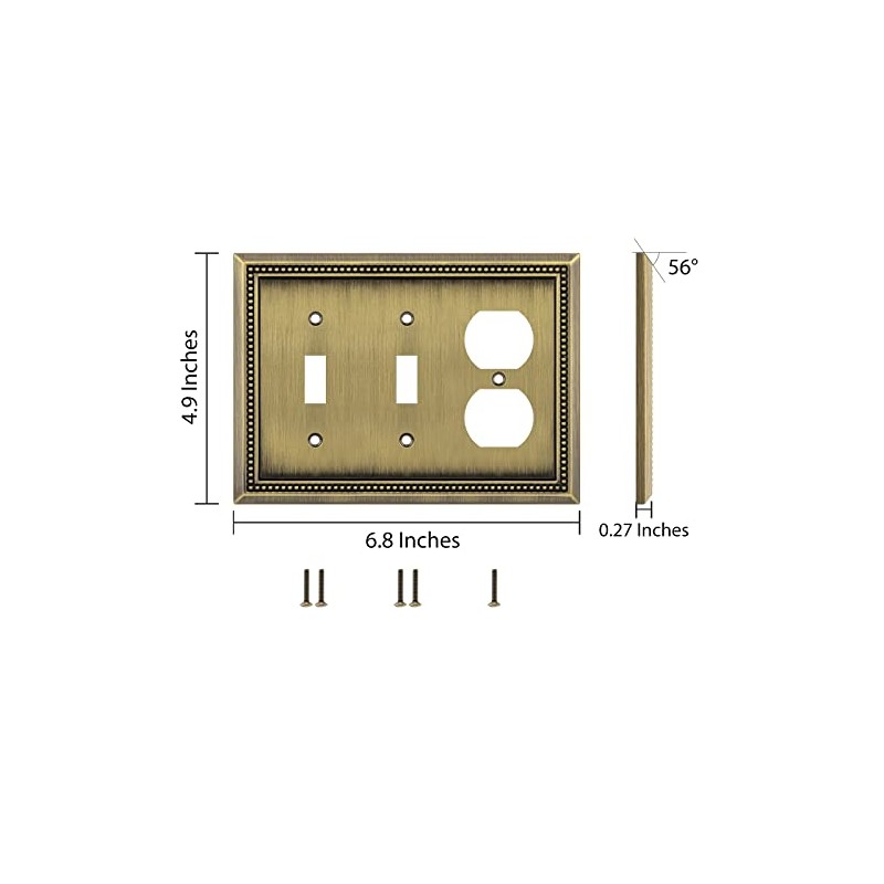 Henne Bery Sunken Pearls Heavy Duty Decorative Wall Plate Switch