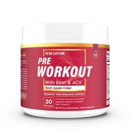 Essential Elements PreWorkout – Beet Root & ACV, 100mg, 30 Servings