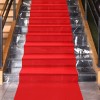Shappy Red Carpet Runner Runway Rug 55gsm Thickness with 1