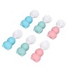 Baby Spoons Forks Set Short Handle Silicone Self Feeding Utensils