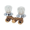 Mueller Shower Faucet, Brass, Cartridge Valve, 2-Handle, 3-3/8" Center Distance,
