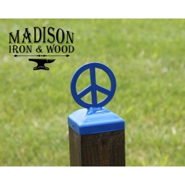 Madison Iron and Wood Peace Post Cap for 3-1/2" Post