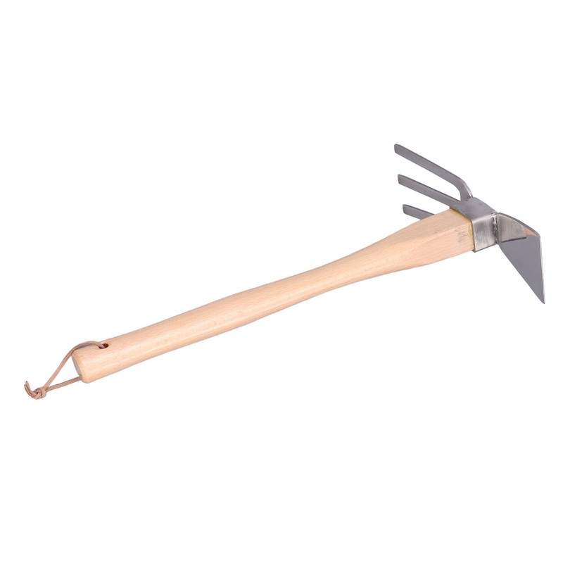 Hoe Rake Hand Tool Simple Practical Fine Workmanship Beech Handle