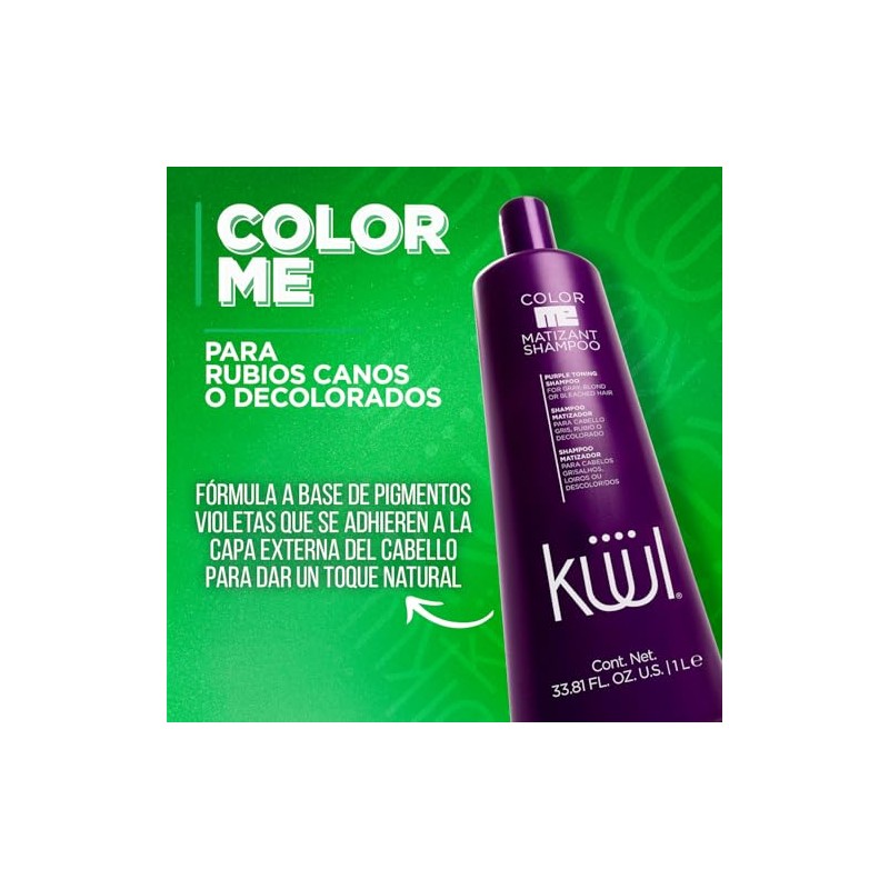 KÜÜL Color Me Shampoo Matizante Rubios Canos Brillo Protección UV