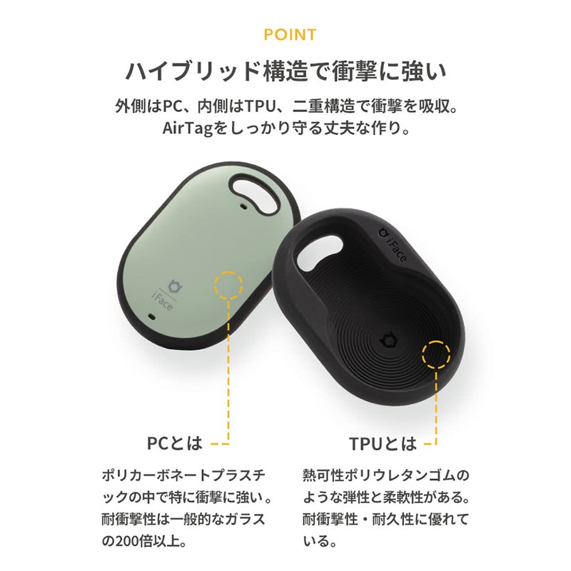 iFace First Class Case [Compatible with AirTag] with Key Ring