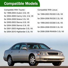 Weonaroll Valve Cover Gasket Set Fit for 3.0L 3.3L Toyota Camry Avalon Sienna Highlander Solara Lexus ES300 ES330 RX300 RX330 RX400h Replace# VS50588R VS50515R 11214-0A010 11213-0A010