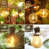 Outdoor String Lights, 55FT Shatterproof LED Patio Lights With 30