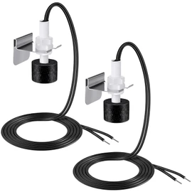Gulfmew 2 Pack SS3 Pan Float Switch with Condensate Overflow Detection, SS3 Condensate Overflow Switch, Water Leak Detector for HVAC System Drain Pans, Install on Primary and Auxiliary Drain Pans