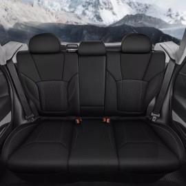 RAWAKORW Car 5-Seat Covers For Subaru Forester 2014-2025 PU Leather Full Coverage Cushion - 2019-2025