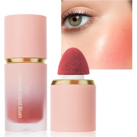 Maquillaje rubor líquido en crema gel para mejillas, ligero y transpirable Larga duración, Rubor En Crema Mate, Rubor Líquido Para Mejillas, Iluminador De Contorno Maquillaje Para Mujeres Todo El Día