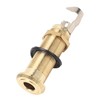 Guitar End Pin Jack Socket Threaded Metal 6.35mm for Bass
