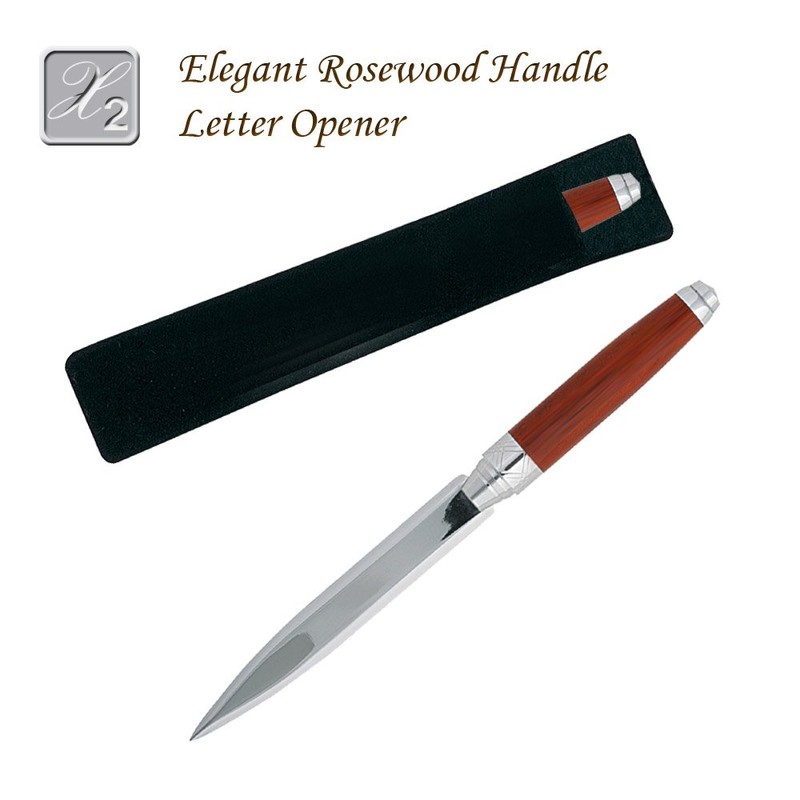 Elegant Luxury Rosewood Handle Letter Opener