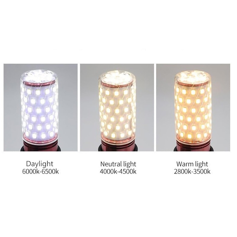ANYPOWK 8W LED Corn Light Bulb - Equivalent 60W Incandescent,
