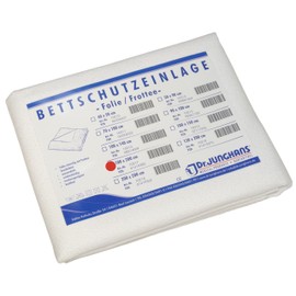 Dr. Junghans Medical 10217 Mattress / Moisture Protection Bed Protector Insert Film / Terry Cloth 100 x 200 cm