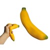 STRESS RELIEF RELIEVER SQUEEZE SQUIDGY BANANA FUN JOKE NOVELTY FRUIT