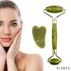 Jade Face Roller - GLAMZA Double Ended Facial Roller &