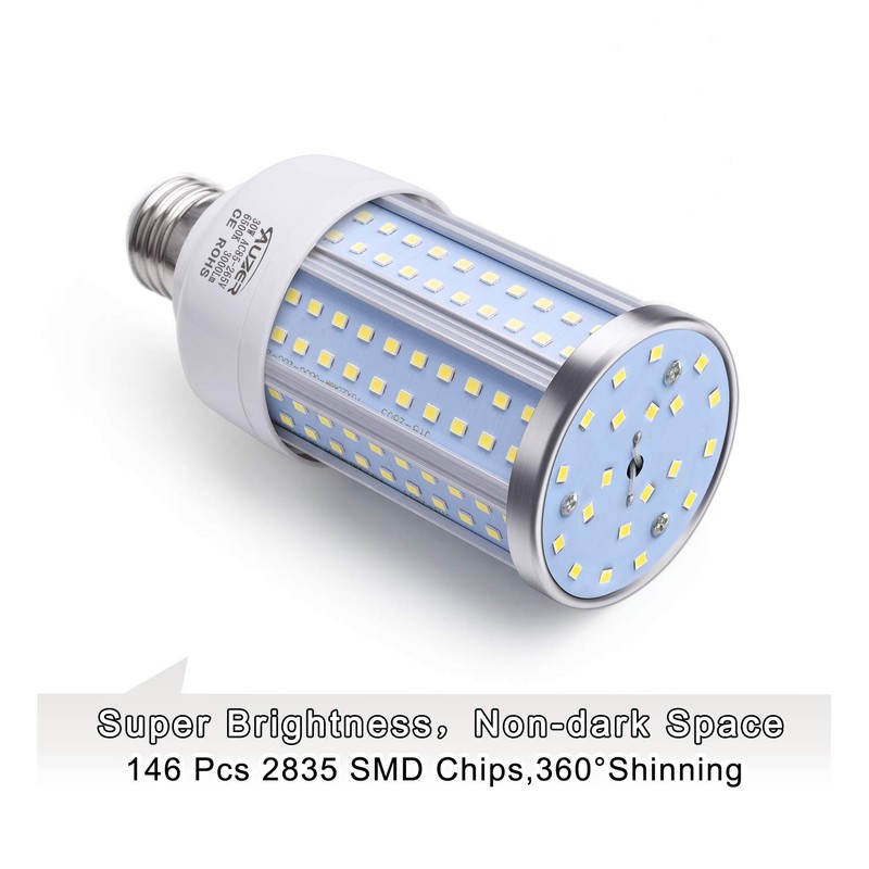 Auzer 30W (200W Equivalent), Daylight, E26 Standard Base, LED Corn