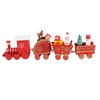 Xmas Wooden Four Section Small Train Xmas Tree Decoration Xmas