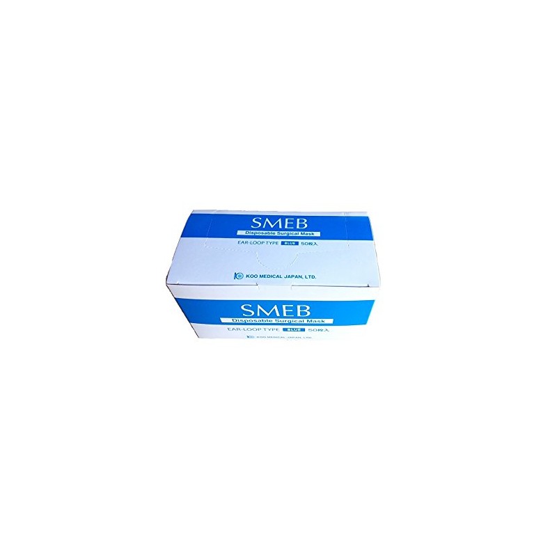 Cu Medical Japan SMEB Surgical Mask, Blue, 50 Pieces