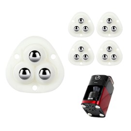 4 PCS Small Appliance Casters Wheels Sticky Swivel Pulleys Mini Self Adhesive Universal Wheel 360 Degree Rotation Storage Box Furniture Bins Bottom Trash Can Kitchen Appliances Caster (White)