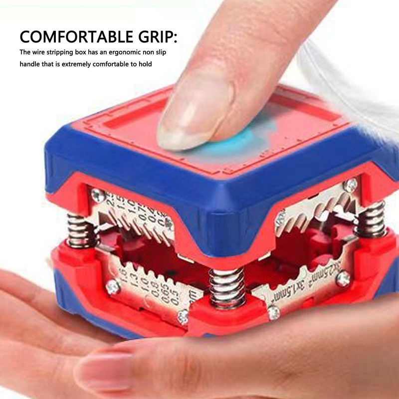 Wire Stripper Press Box Professional Versatile Cable Stripping Cutting Crimping