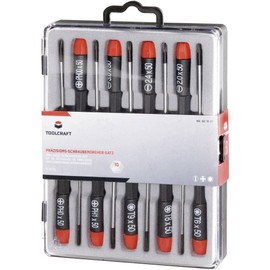 TOOLCRAFT 9TLG. PR ZISIONS-SCHRAUBENDREHER-SET