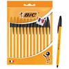 BIC Bic Japan Oil-Based Ballpoint Pen Orange 0.7mm Black 12-Piece