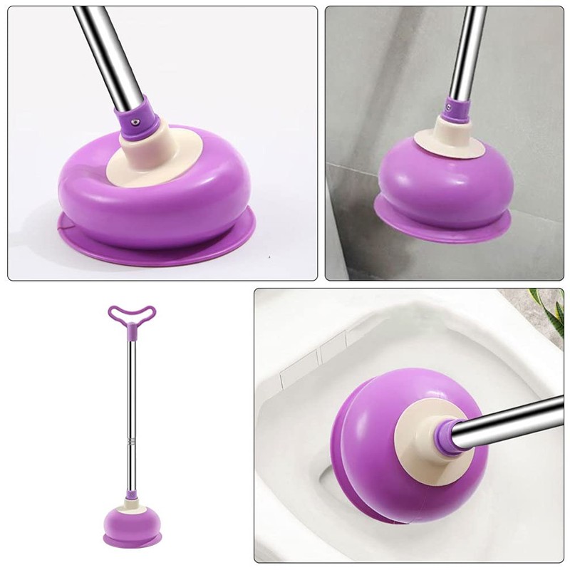 DOITOOL Toilet Plunger Toilet Bowl Cup Rubber Toilet Plunger with