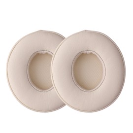 kwmobile Ear Pads Compatible with Beats Solo 2 Wireless/Solo 3 Wireless Earpads - 2x Replacement for Headphones - Beige