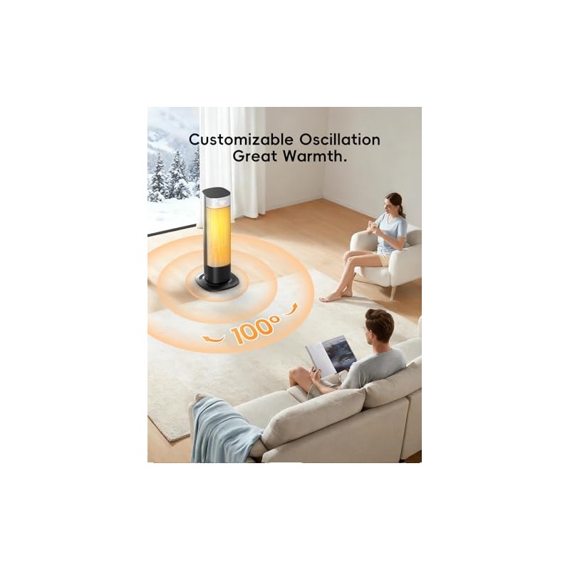 1500W Space Heaters for Indoor Use, Portable Space Heater Large