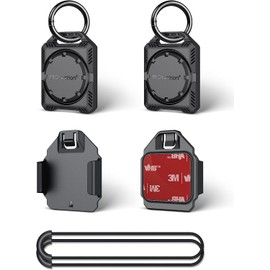 PROfezzion AirTag Case, Set of 2, Protective Case for Air Tags, IPX8 Waterproof, Oil-Resistant, Abrasion Resistant, Shockproof, Lightweight, AirTag Compatible, Key Ring, Hangs Smartphones, Bags, Keys,