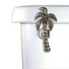 Functional Fine Art Palm Tree Toilet Flush Handle - Front Mount-Chrome