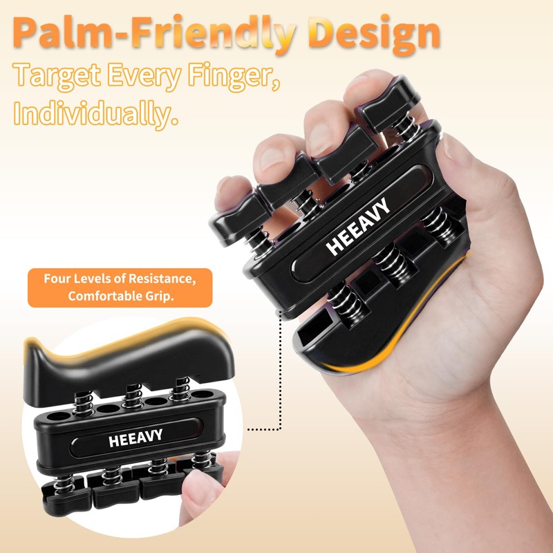 KDG 6PCS Finger Strengthener for Musicians, Climbers