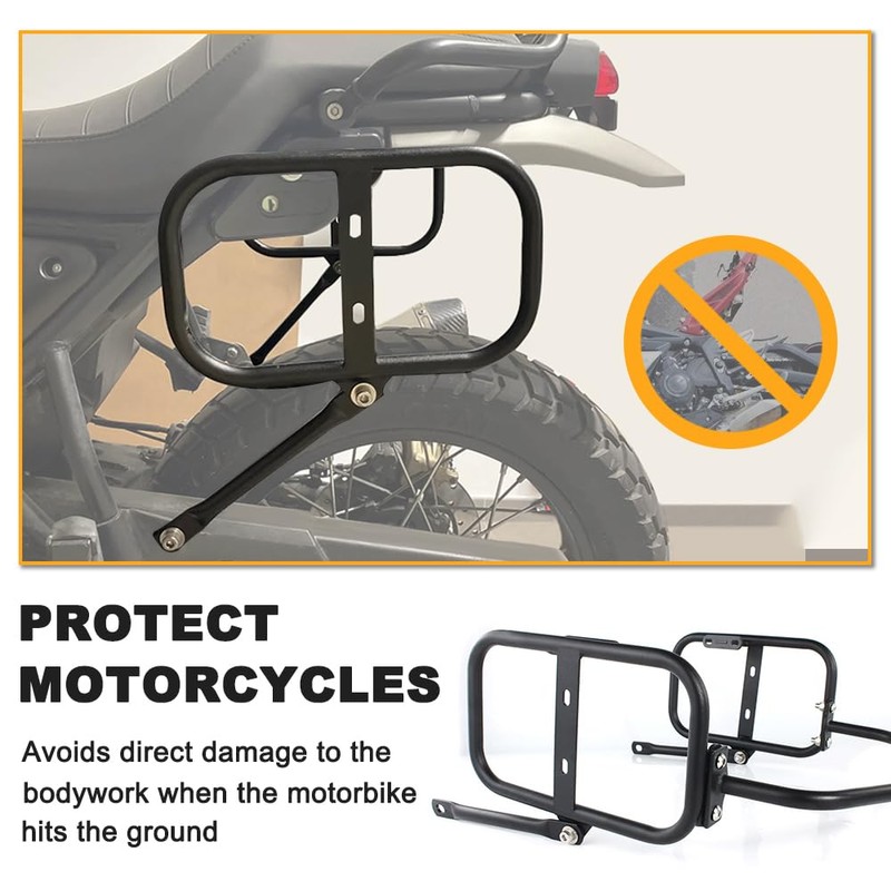 REARACE Saddlebag Support Racks, Motorcycle Pannier Racks Side Carrier Fit