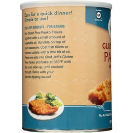 CheffJeff Nathan Creations, Gourmet Panko Plain Gluten Free, 15 Ounce (2 Pack)